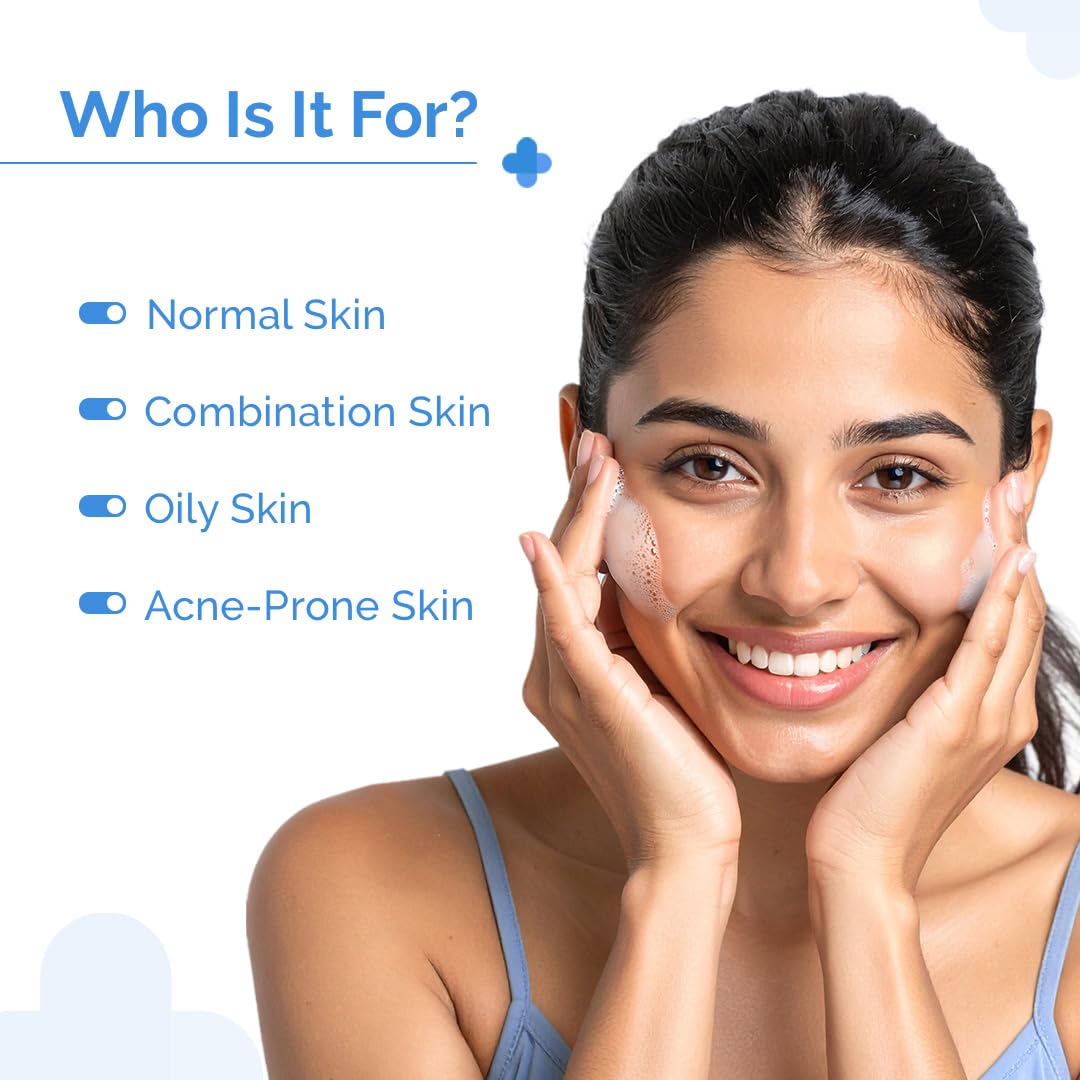 The Derma Co Sali-Cinamide Anti-Acne Face Wash with 2% Salicylic Acid & 2% Niacinamide - 80 ml | Clears Acne & Marks | Removes Excess Oil - Image 3